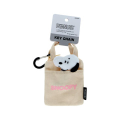 Japan Peanuts Mini Pouch with Carabiner - Snoopy : Tote Bag Style