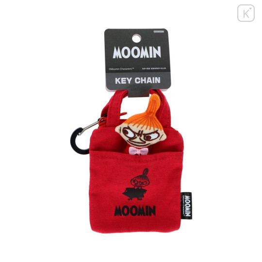 Japan Moomin Mini Pouch with Carabiner - Little My : Tote Bag Style Red - 1