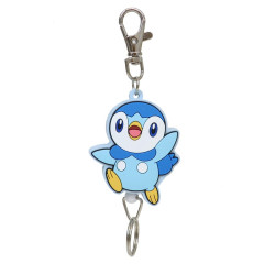 Japan Pokemon Rubber Reel Keychain - Piplup