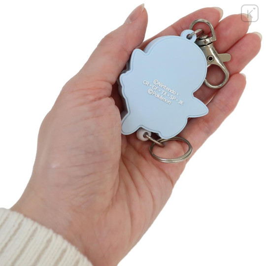 Japan Pokemon Rubber Reel Keychain - Piplup - 2