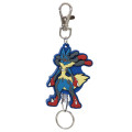 Japan Pokemon Rubber Reel Keychain - Pocket Monster : Lucario - 1