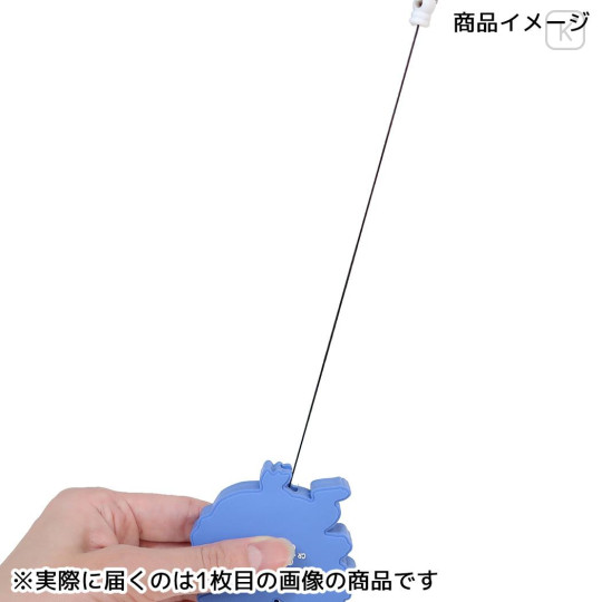 Japan Pokemon Rubber Reel Keychain - Pocket Monster : Lucario - 3