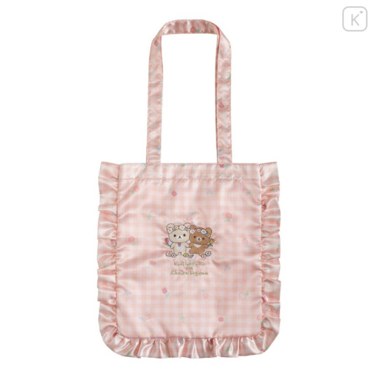 Japan San-X Store Tote Bag - Chairoikoguma & Korilakkuma : Flower Marches - 1