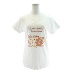 Japan San-X Store T-shirt (L) - Chairoikoguma & Korilakkuma : Flower Marches