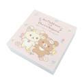 Japan San-X Store Square Memo - Chairoikoguma & Korilakkuma : Flower Marches - 1