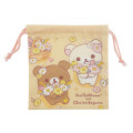 Japan San-X Store Drawstring Bag - Chairoikoguma & Korilakkuma : Flower Marches - 1