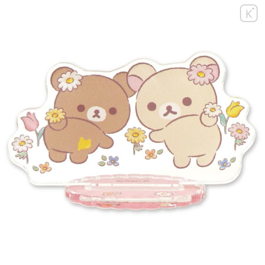 Japan San-X Store Secret Mini Acrylic Stand - Chairoikoguma & Korilakkuma : Flower Marches Blind Box - 6