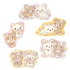 Japan San-X Store Secret Die-cut Sticker - Chairoikoguma & Korilakkuma : Flower Marches Blind Box