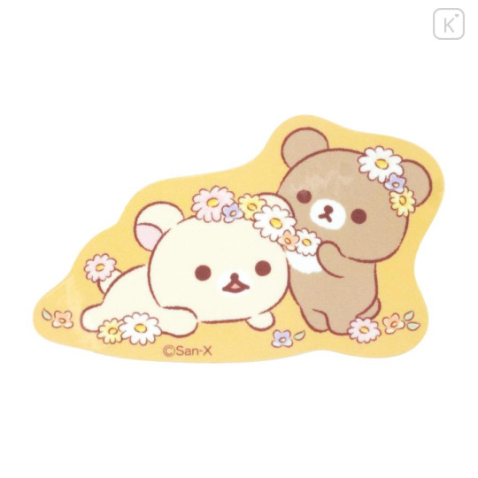 Japan San-X Store Secret Die-cut Sticker - Chairoikoguma & Korilakkuma : Flower Marches Blind Box - 4