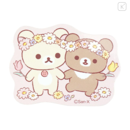 Japan San-X Store Secret Die-cut Sticker - Chairoikoguma & Korilakkuma : Flower Marches Blind Box - 5