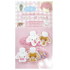 Japan Sanrio Sequins Hair Clip Set - Sugarbunnies : Glitter Star Chef