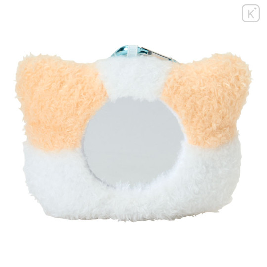 Japan Sanrio Plush Mirror - Masyumaro : Smile Face - 3