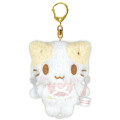 Japan Sanrio Mascot Reel Keychain - Masyumaro : Waiting For Food - 1