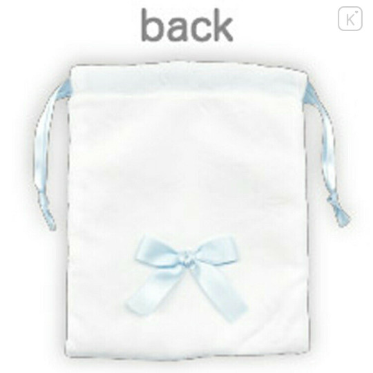 Japan Sanrio Plush Drawstring Bag - Masyumaro : Smile Face - 2