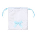 Japan Sanrio Plush Drawstring Bag - Masyumaro : Smile Face - 3