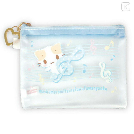Japan Sanrio Flat Mini Pouch - Masyumaro : Music - 1