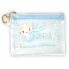 Japan Sanrio Flat Mini Pouch - Masyumaro : Music