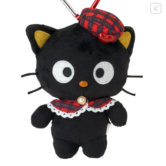 Japan Sanrio Mascot Holder - Chococat : Beret Red Tartan - 2