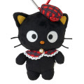 Japan Sanrio Mascot Holder - Chococat : Beret Red Tartan - 2