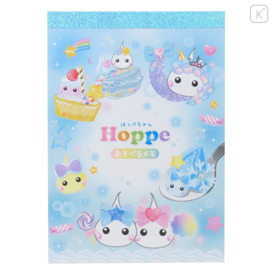 Japan Kamio A6 Notepad - Heisei Retro Hoppe-chan Dessert Blue - 1
