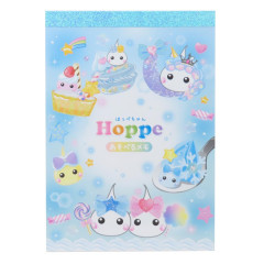 Japan Kamio A6 Notepad - Heisei Retro Hoppe-chan Dessert Blue