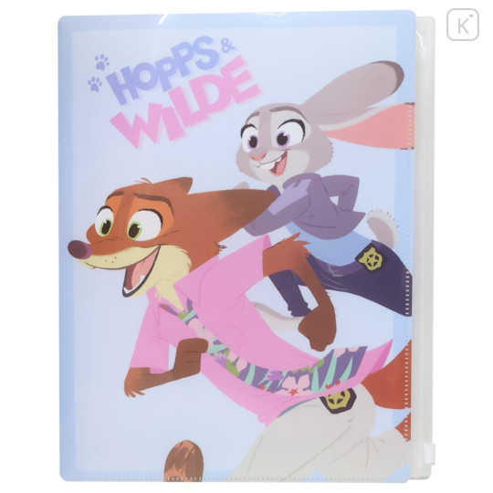 Japan Disney 6+1 Pockets A4 Clear File Holder - Zootopia 2 : Work - 1