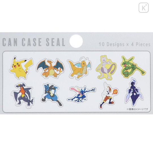 Japan Pokemon Flake Sticker Set & Case - Pocket Monster : Grey Characters - 3