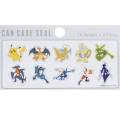 Japan Pokemon Flake Sticker Set & Case - Pocket Monster : Grey Characters - 3