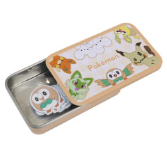 Japan Pokemon Flake Sticker Set & Case - Pocket Monster : Orange Characters