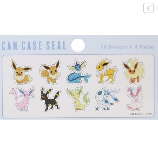 Japan Pokemon Flake Sticker Set & Case - Pocket Monster : Eevee Evolution - 3