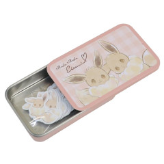 Japan Pokemon Flake Sticker Set & Case - Eevee : Mofu Love