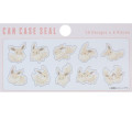 Japan Pokemon Flake Sticker Set & Case - Eevee : Mofu Love - 3