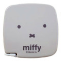 Japan Sanrio Mascot Tape Measure - Miffy : Face Grey - 1