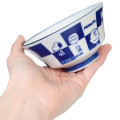 Japan Peanuts Mino Ware Bowl - Snoopy & Woodstock : Friends Checkered - 2