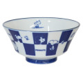 Japan Peanuts Mino Ware Large Bowl - Snoopy & Woodstock : Friends Checkered - 1