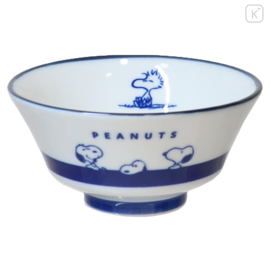 Japan Peanuts Mino Ware Bowl - Snoopy & Woodstock : Relax - 1
