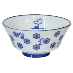 Japan Peanuts Mino Ware Bowl - Snoopy & Woodstock : Hemp Leaf
