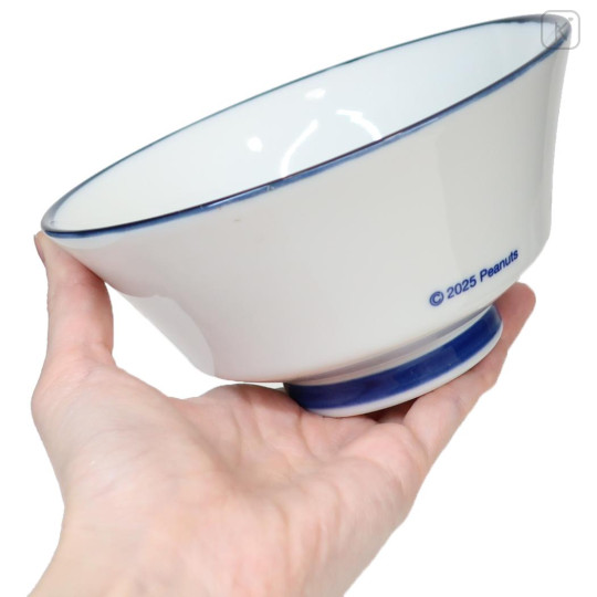 Japan Peanuts Mino Ware Large Bowl - Snoopy & Woodstock : Wave - 2