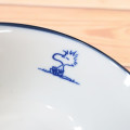 Japan Peanuts Mino Ware Large Bowl - Snoopy & Woodstock : Wave - 3