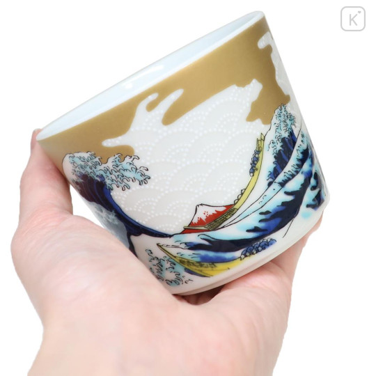 Japan One Piece Kutani Ware Bowl - Luffy Kutani Ware The Great Wave off Kanagawa - 2