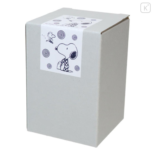 Japan Peanuts Japanese Tea Cup - Snoopy & Woodstock : Wave Mino ware - 3