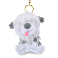 Japan Disney Store Plush Keychain - The Little Mermaid : Dog Max Twinkling Eyes Kyururun