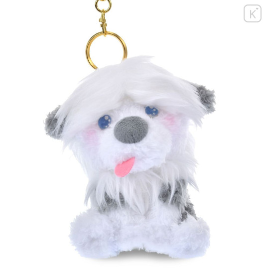 Japan Disney Store Plush Keychain - The Little Mermaid : Dog Max Twinkling Eyes Kyururun - 4