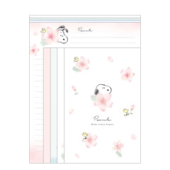 Japan Peanuts Letter Writing Set - Snoopy & Woodstock : Sakura Cherry Blossom