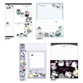 Japan Obakenu × Sanrio Letter Writing Set - Characters Leopard Black - 2