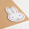 Japan Miffy Fluffy Felt Sticker - Miffy : Face White - 3