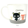 Japan Sanrio Ceramic Mug - Chococat : Friends Plaid Black - 2