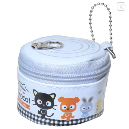 Japan Sanrio Round Mini Pouch - Chococat : Cat Food Can Style - 1