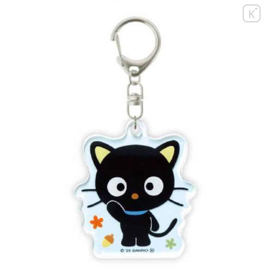 Japan Sanrio Acrylic Keychain - Chococat : Say Hi - 1