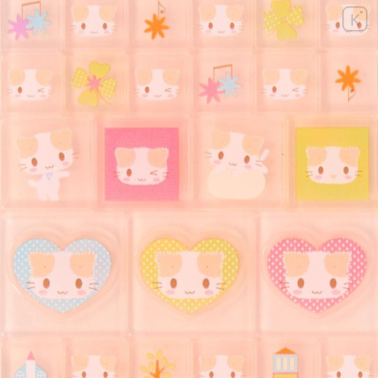 Japan Sanrio Tile Sticker - Masyumaro : Pink - 3